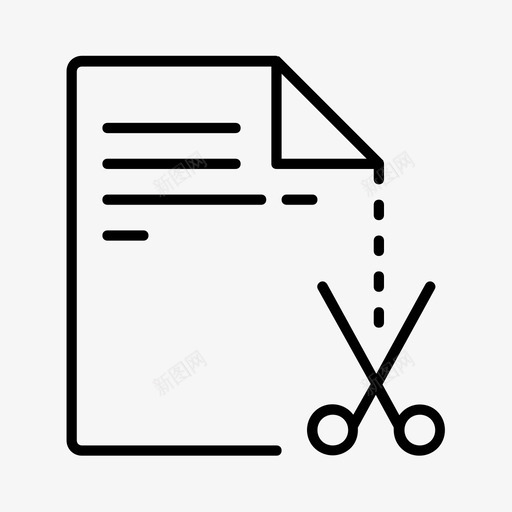 剪纸业务文件svg_新图网 https://ixintu.com 剪纸 业务 文件 办公室 纸张