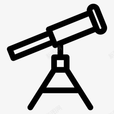 望远镜教育学校图标