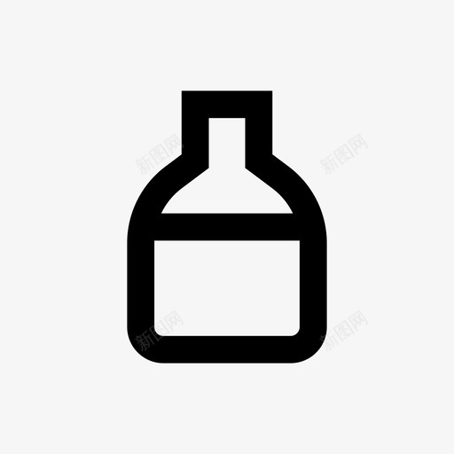 瓶子瓶装水玻璃瓶svg_新图网 https://ixintu.com 瓶子 瓶装 装水 玻璃瓶 系列 饮料