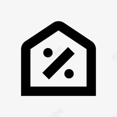 房屋销售房屋折扣房地产图标