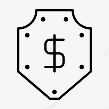金钱保护预防安全图标