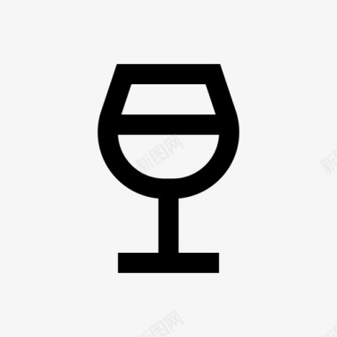 葡萄酒美食酒杯图标