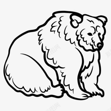 科迪亚克熊动物灰熊图标