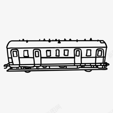 客车转向架列车运输图标