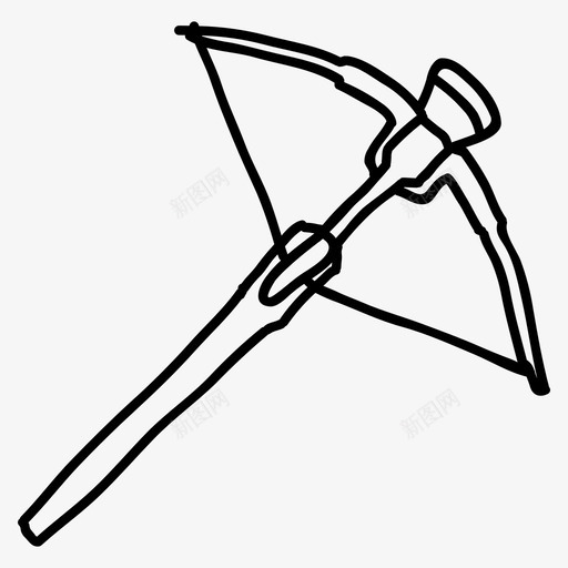 弩箭武器svg_新图网 https://ixintu.com 武器 弩箭