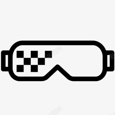 立体眼镜保护现实图标