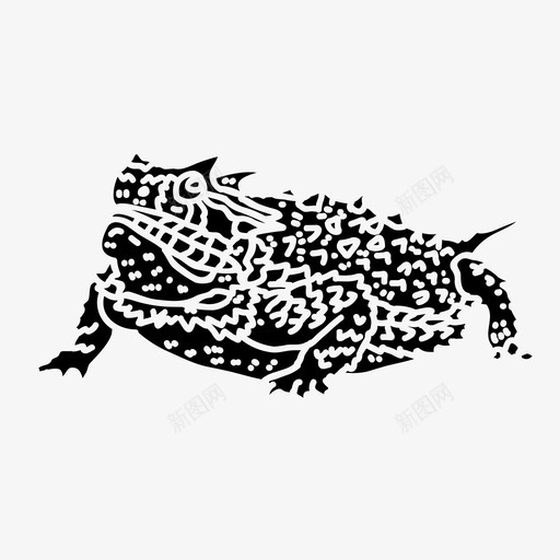 蛤蟆动物鬣蜥svg_新图网 https://ixintu.com 蛤蟆 爬行动物 动物 鬣蜥 蜥蜴
