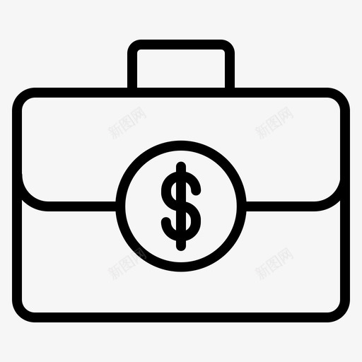 美元公文包现金袋钱袋svg_新图网 https://ixintu.com 美元 公文包 现金 钱袋 投资 组合 银行业务