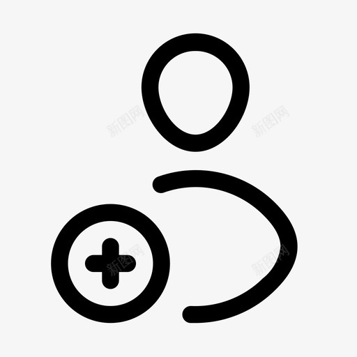 添加用户新用户人员svg_新图网 https://ixintu.com 用户 添加 新用户 人员 配置文件