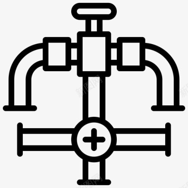 天然气管道工业和建筑第1卷图标