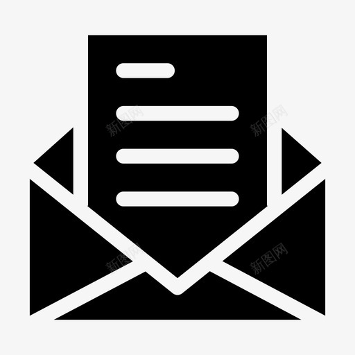 电子邮件信件文本svg_新图网 https://ixintu.com 电子邮件 信件 文本