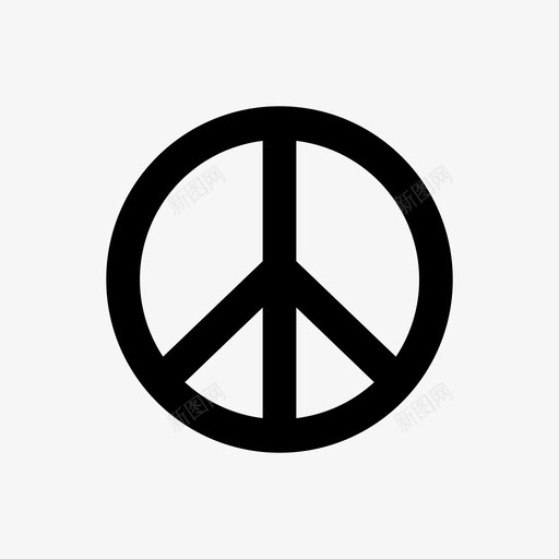 和平和平标志线文化宗教64pxsvg_新图网 https://ixintu.com 和平 标志 文化 宗教