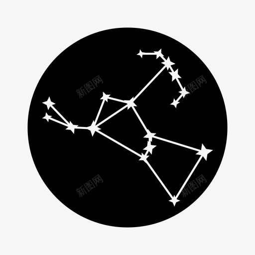 星座天文学科学svg_新图网 https://ixintu.com 太空 星座 天文学 科学 恒星 符号