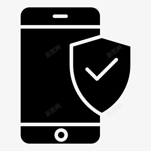 手机银行支付保护安全银行svg_新图网 https://ixintu.com 银行 安全 手机 支付 保护 交易