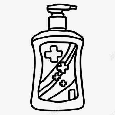 肥皂消毒剂液体肥皂图标