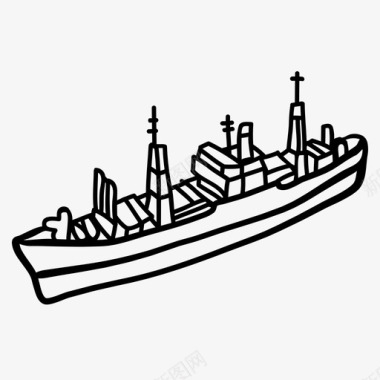 战列舰海军军舰图标
