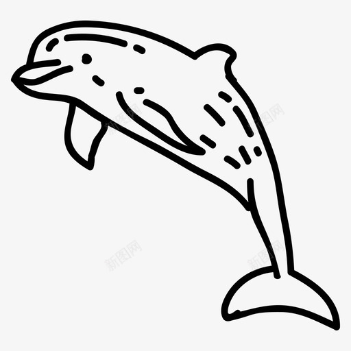 海豚水生动物海洋svg_新图网 https://ixintu.com 海豚 水生 动物 海洋 水下