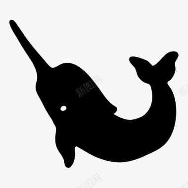 独角鲸北极海洋图标