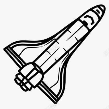 航天飞机轨道器火箭图标