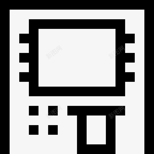 atm机自动柜员机取款机svg_新图网 https://ixintu.com 自动 取款机 机机 柜员机 商业 金融