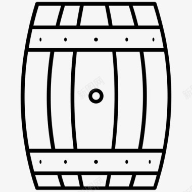 酒桶酒精酒窖图标