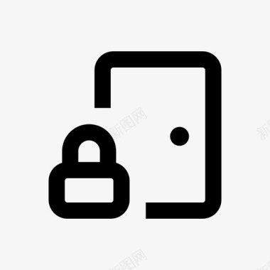 锁门门锁线路安全64px图标