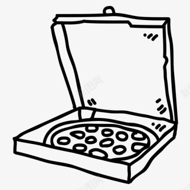 比萨饼快餐意大利食品图标