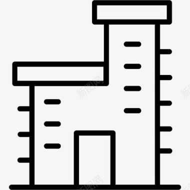 工厂建筑商业图标