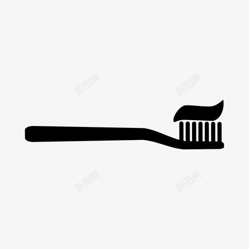 牙刷浴室护理svg_新图网 https://ixintu.com 浴室 牙刷 护理 健康 牙膏 图标 室内 客厅
