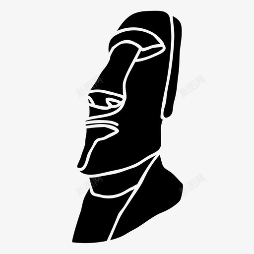 摩埃雕像智利世界奇迹svg_新图网 https://ixintu.com 摩埃 雕像 智利 世界 奇迹