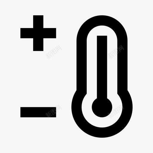温度计冷热svg_新图网 https://ixintu.com 天气 温度计 冷热 温度 线路