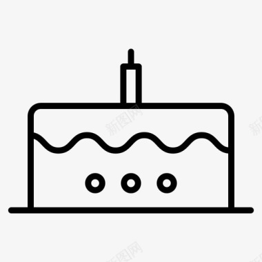 蛋糕面包房生日蛋糕图标