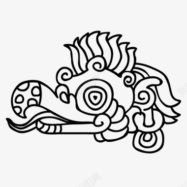 阿兹特克符号玛雅玛雅阿兹特克图标