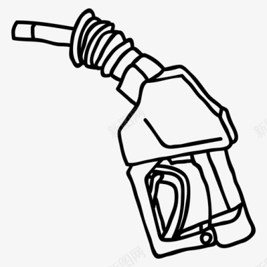 气泵喷嘴燃料加油站图标