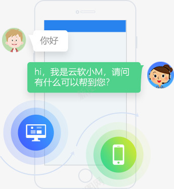 ImCC移动客服素材插画png免抠素材_新图网 https://ixintu.com 移动 客服 素材 插画