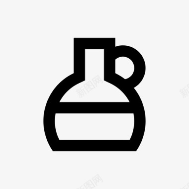 罐酒精玻璃罐图标