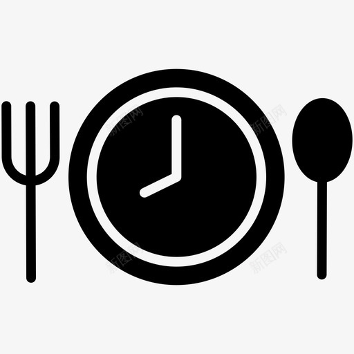 吃饭时间饮食按时吃饭svg_新图网 https://ixintu.com 吃饭 时间 饮食 按时 营养 健康饮食
