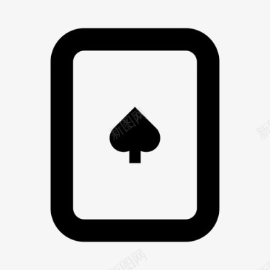 黑桃牌牌组赌博图标