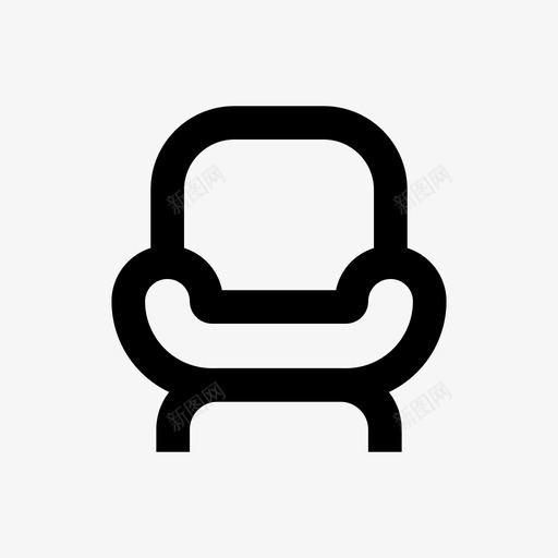 椅子扶手椅沙发椅svg_新图网 https://ixintu.com 扶手 椅子 沙发