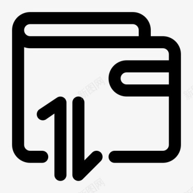 交易钱包现金收入图标