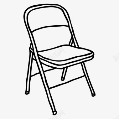 椅子钢折叠椅摔跤图标
