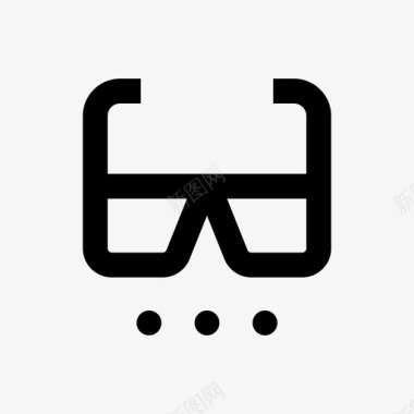 vr眼镜3d眼镜虚拟现实图标