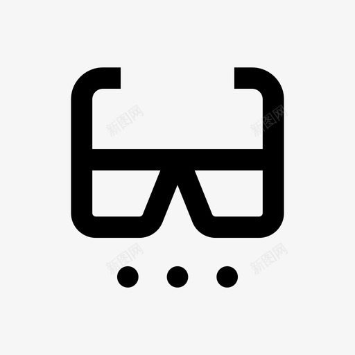 vr眼镜3d眼镜虚拟现实svg_新图网 https://ixintu.com 眼镜 虚拟 现实 实线 虚拟现实