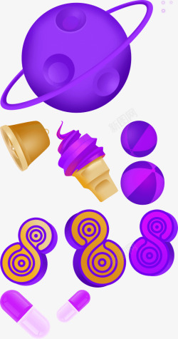 冰淇淋图片素材紫金88购物节高清图片
