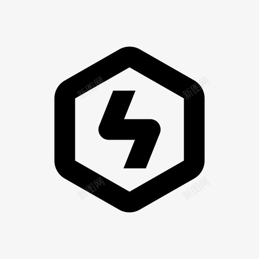能量徽章螺栓svg_新图网 https://ixintu.com 能量 徽章 螺栓 速度 六边形