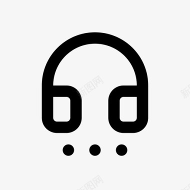 无线耳机蓝牙耳机线路音乐64px图标