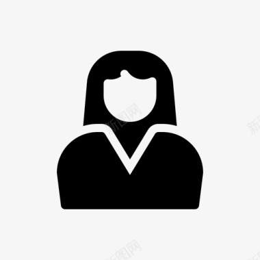 妇女企业经理图标