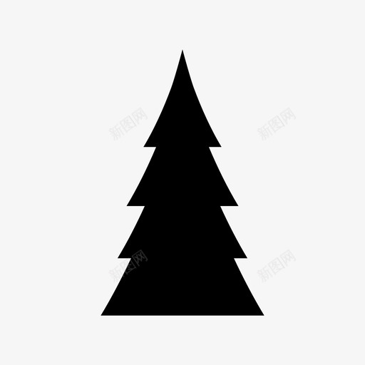 树圣诞节森林svg_新图网 https://ixintu.com 圣诞节 森林 自然 松树