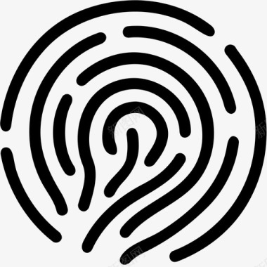 指纹身份证识别码图标