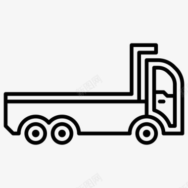 卡车货物建筑图标